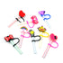Straw Mouthpiece Silicone Dust Plug Decorative Buckle Clip Personalized Letter Label for Tumblers